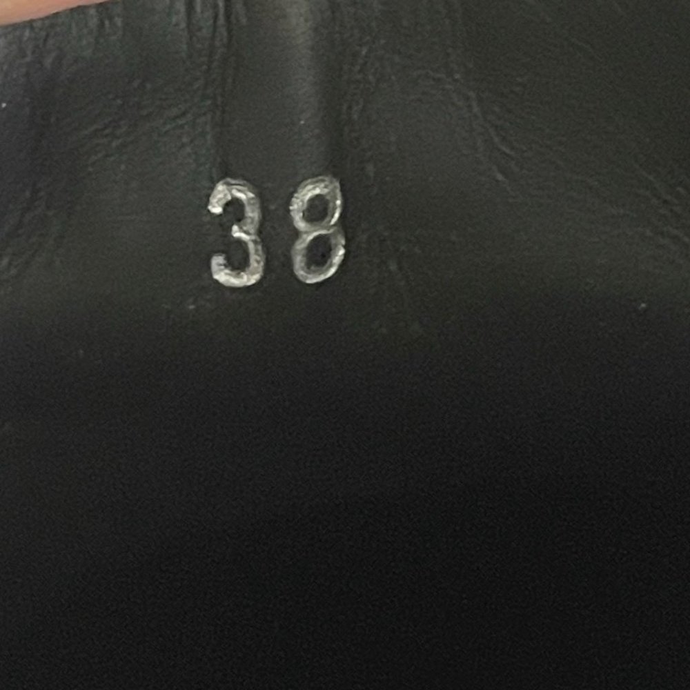MONCLER Victoire Black Leather Sneaker With Fur Women's, UK 38, NWB - Picture 9 of 12